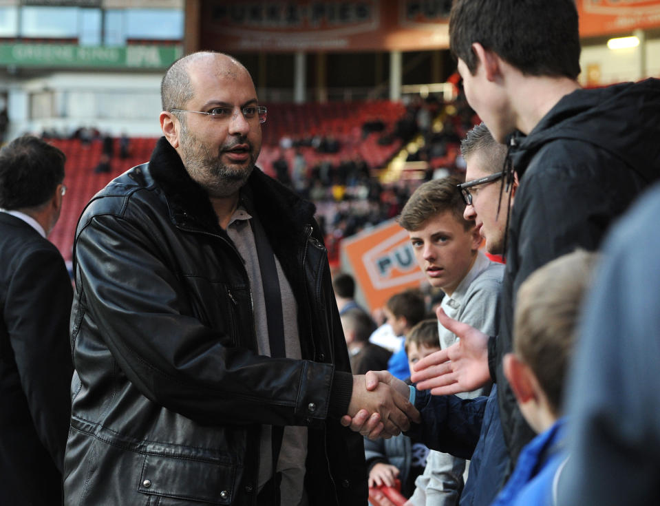 Sheffield United's new co-owner Prince Abdullah bin Mosaad bin Abdulaziz Al Saud meets the fans before kick off during the Sky Bet League One match at Bramall Lane, Sheffield.   (Photo by Anna Gowthorpe/PA Images via Getty Images)