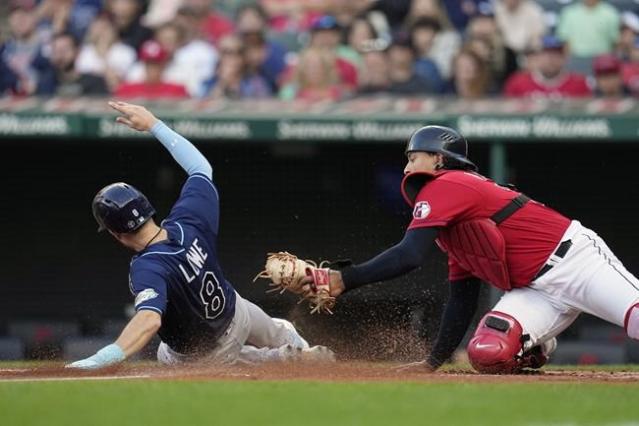 Cleveland Guardians beat Tampa Bay Rays, 2-1, with eighth-inning