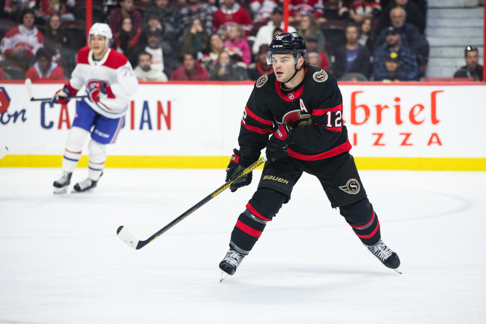 Alex DeBrincat is looking to make a splash in his first season with the Senators. (Photo by Richard A. Whittaker/Icon Sportswire via Getty Images)