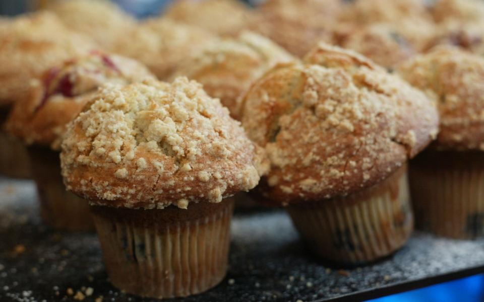 Baker & Spice for Weekend. Muffins in the shop window - Credit: Andrew Crowley/Andrew Crowley