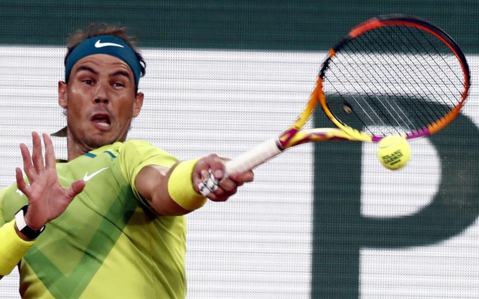 Rafael Nadal of Spain plays Novak Djokovic of Serbia in their men's quarterfinal match during the French Open - MOHAMMED BADRA/EPA-EFE/Shutterstock