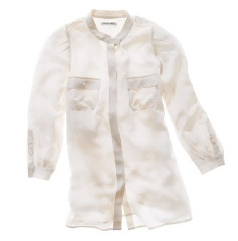 Silk epaulet blouse, $110, at Madewell