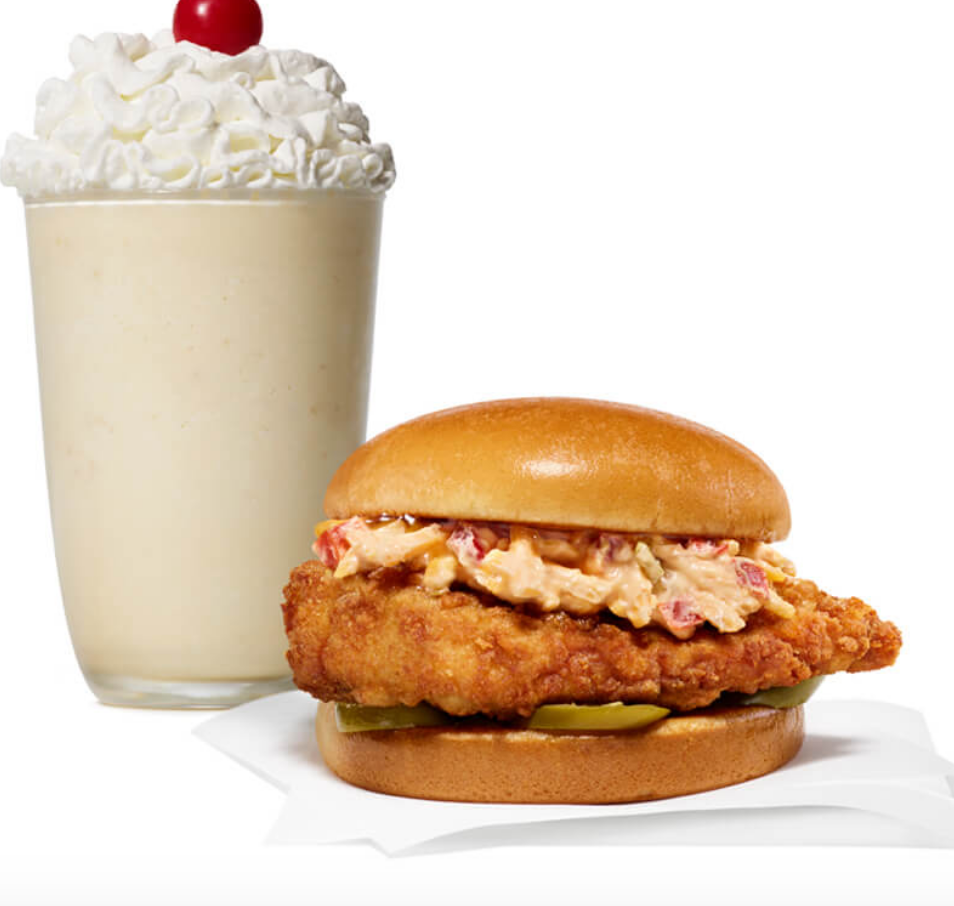 The Honey Pepper Pimento Chicken Sandwich from Chick-fil-A.