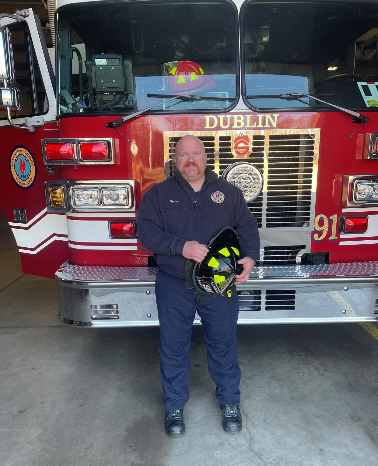 Firefighter Jeremy Stiver credits Adena Orthopedic and Spine Institute for getting him back on the job following a knee injury.