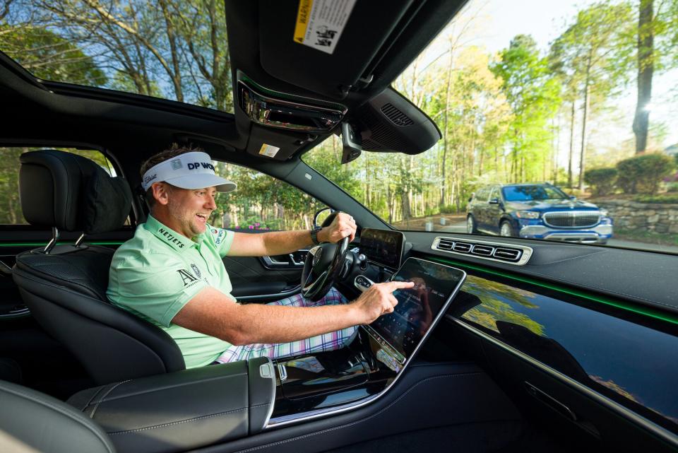 Ian Poulter in a Mercedes Benz Masters 2021