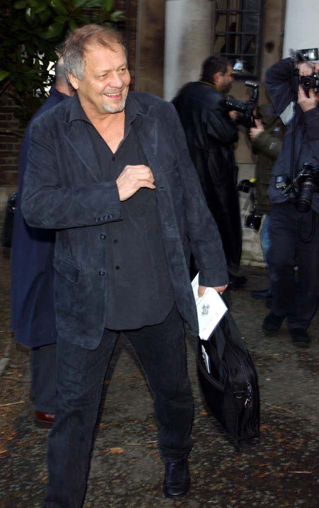 Actor David Soul arrives for the memorial service for actor David Hemmings at St Mary’s Church in Paddington, West London. 