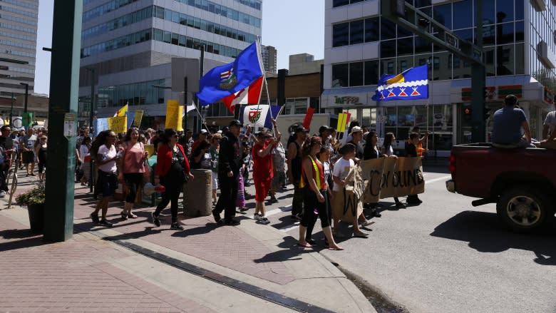 March in downtown Edmonton commemorates 50th anniversary of residential school closure