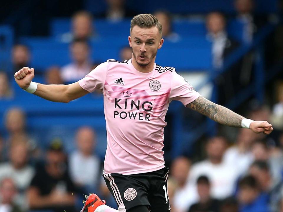 Leicester City's James Maddison in action: PA