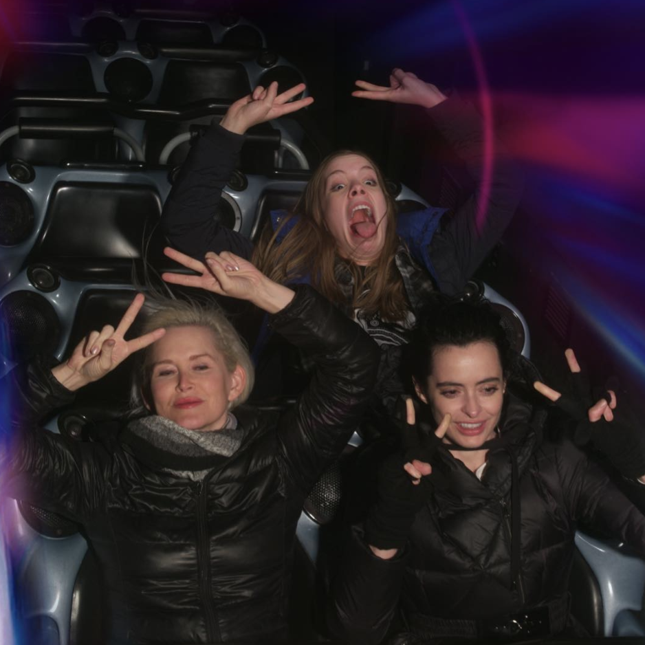 <p>The <em>Jessica Jones</em> star, right, and some friends made sure their poses were on point while having some fun at Disneyland. “Space Mountain nerds,” she captioned this fun photo. (Photo: <a rel="nofollow noopener" href="https://www.instagram.com/p/BelnT0ZlaQ9/?taken-by=therealkrystenritter" target="_blank" data-ylk="slk:Krysten Ritter via Instagram;elm:context_link;itc:0;sec:content-canvas" class="link ">Krysten Ritter via Instagram</a>)<br><br></p>