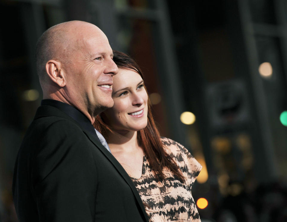 Actors Bruce Willis and his daughter Rumer Willis (Kevin Winter / Getty Images)