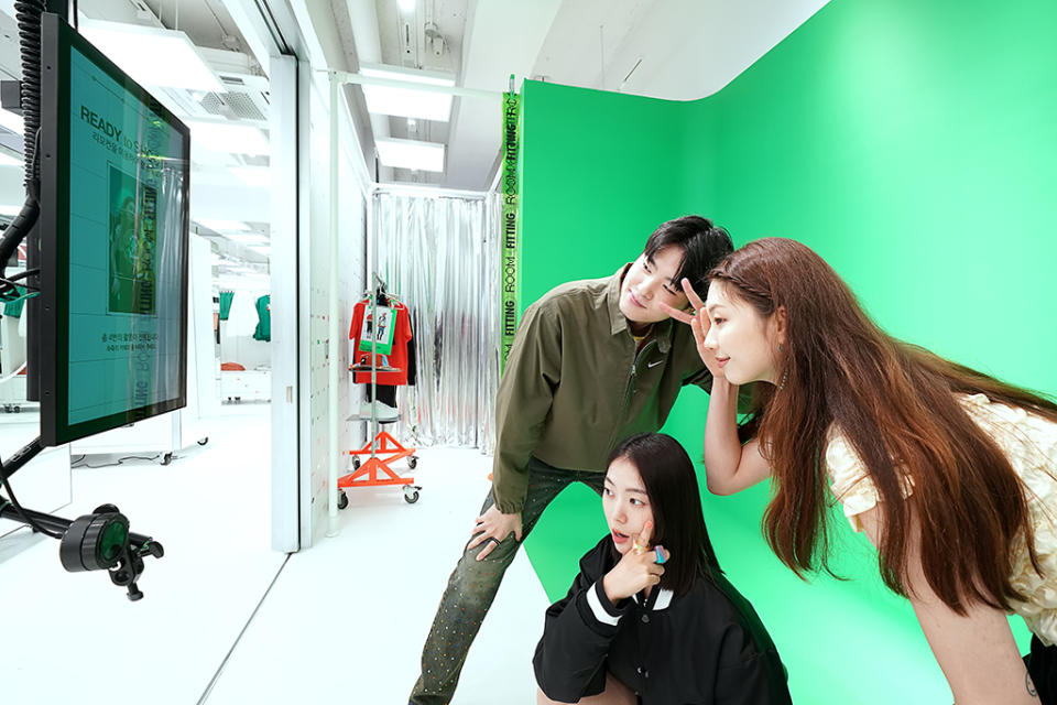 Nike Style’s content studio inside its new store in Seoul, South Korea. - Credit: Courtesy of Nike