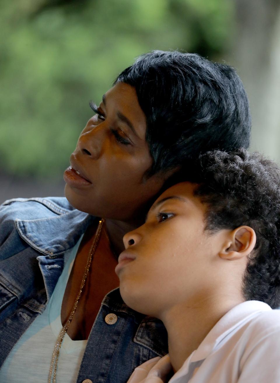 Adrienne Woilf of Airmont and her son Joshua, 12, were among those attending a vigil honoring those killed in the Buffalo supermarket mass shooting. The vigil, titled "Mourning & Honoring the Buffalo 10" took place May 23, 2022 at Bowline Point Park in Haverstraw, and was sponsored by the Nyack NAACP and the Center for Safety and Change.