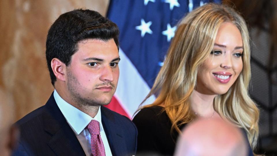 Tiffany Trump and her husband Michael Boulos. CHANDAN KHANNA/AFP via Getty Images.