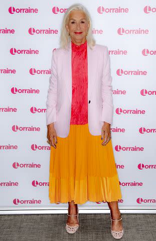 <p>Ken McKay/ITV/Shutterstock</p> Hellen Mirren at 'Lorraine' TV Show in London.