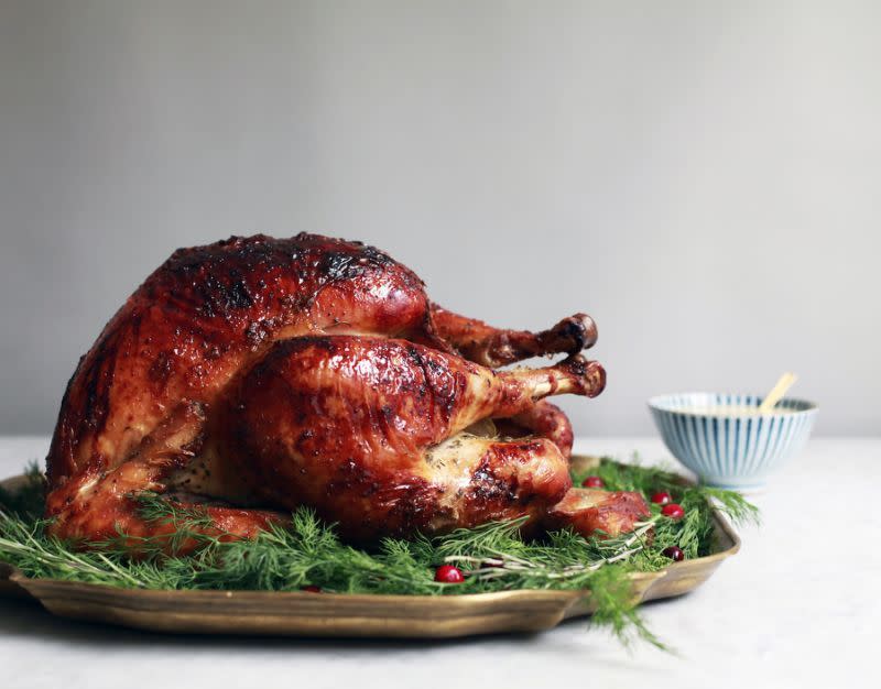 Cider-Glazed Turkey with Pan Gravy