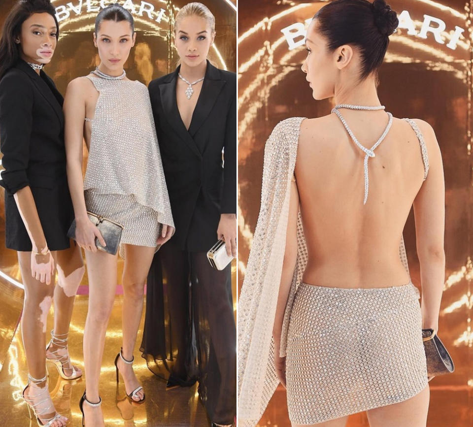 Bella Hadid auf dem Bulgari-Event