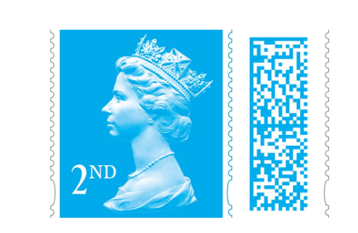 The barcode will be colour matched to the stamp. Photo: Royal Mail