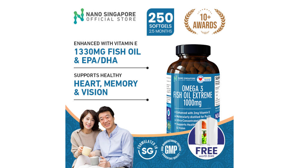 Omega 3 Fish Oil 1000mg. (Photo: Lazada SG)