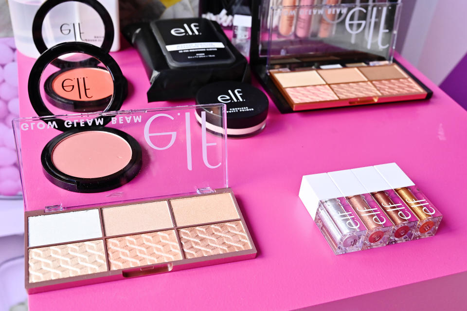 NEW YORK, NEW YORK - NOVEMBER 23: A view of e.l.f. Cosmetics on display at POPSUGAR's first-ever Sugar Chalet Winter Wonderland In Bryant Park on November 23, 2019 in New York City. (Photo by Astrid Stawiarz/Getty Images for POPSUGAR)