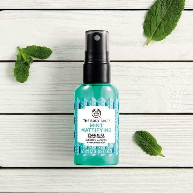 Mint Mattifying Face Mist, 60ml, $12 from The Body Shop.