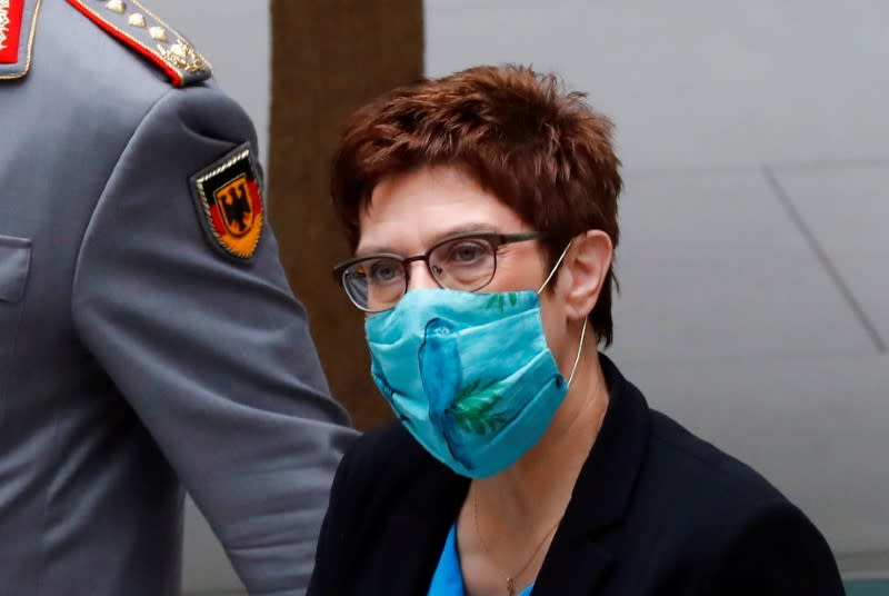 FILE PHOTO: German Defence Minister Annegret Kramp-Karrenbauer