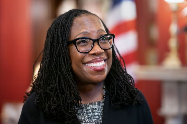 Justice Ketanji Brown Jackson's swearing-in marks several historic firsts. (Photo: Associated Press)