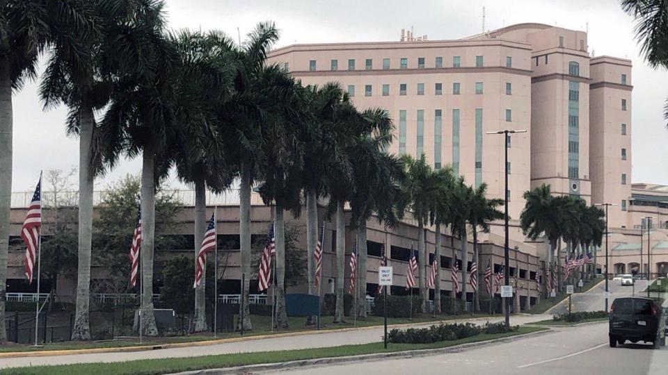 The 825,000-square-foot, 400-bed VA Medical Center was dedicated on June 25, 1995, at Blue Heron Boulevard and Military Trail in Riviera Beach.