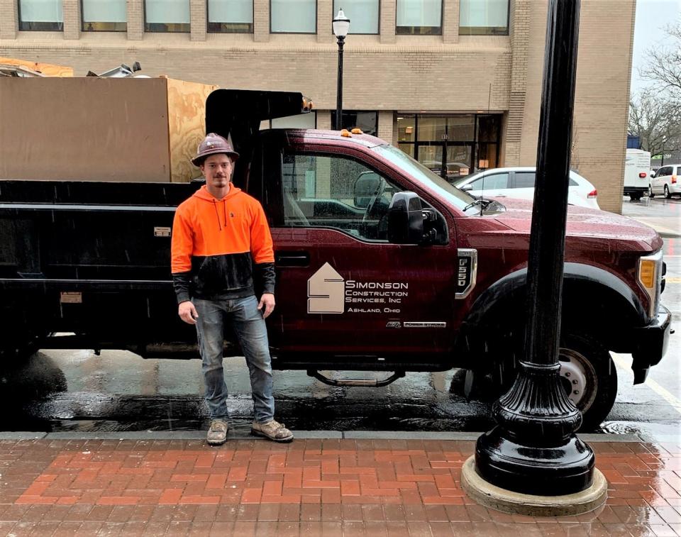 Reece Scurlock of Ashland is an Ashland-West Holmes Career Center graduate who landed a job with Simonson Construction right out of high school.