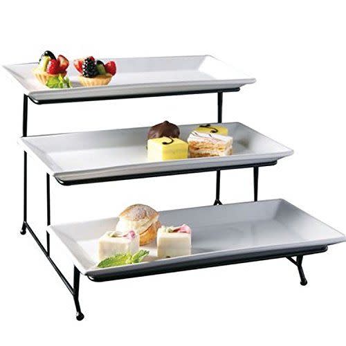 1) 3-Tier Serving Platter