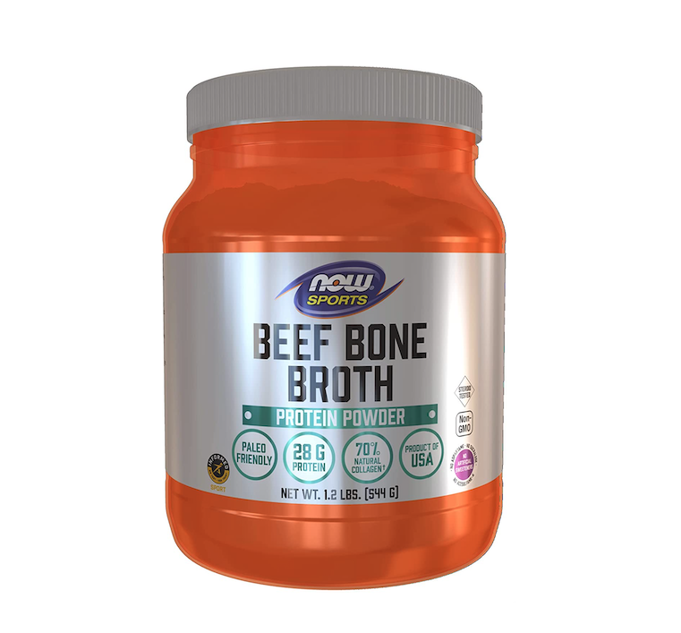 4) NOW Sports Beef Bone Broth Powder