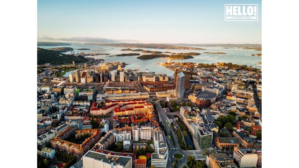 Aerial view of Camilla Austad Knutsen Oslo home