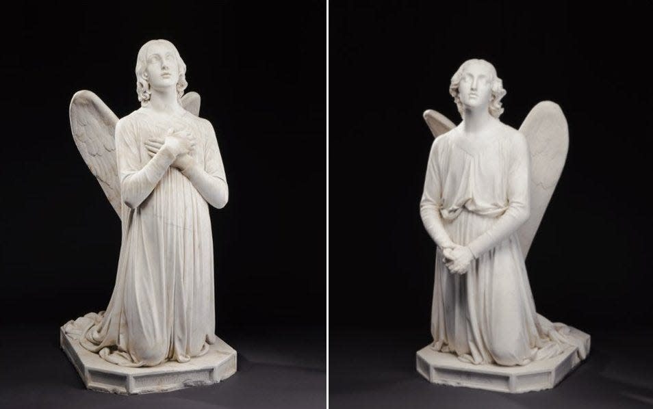 Ted Gantz helped rescue "Praying Angel" and "Adoring Angel," created by Italian sculptor Oduardo Fantacchiotti in 1848 and 1849 respectively, and found them a home at the Cincinnati Art Museum.