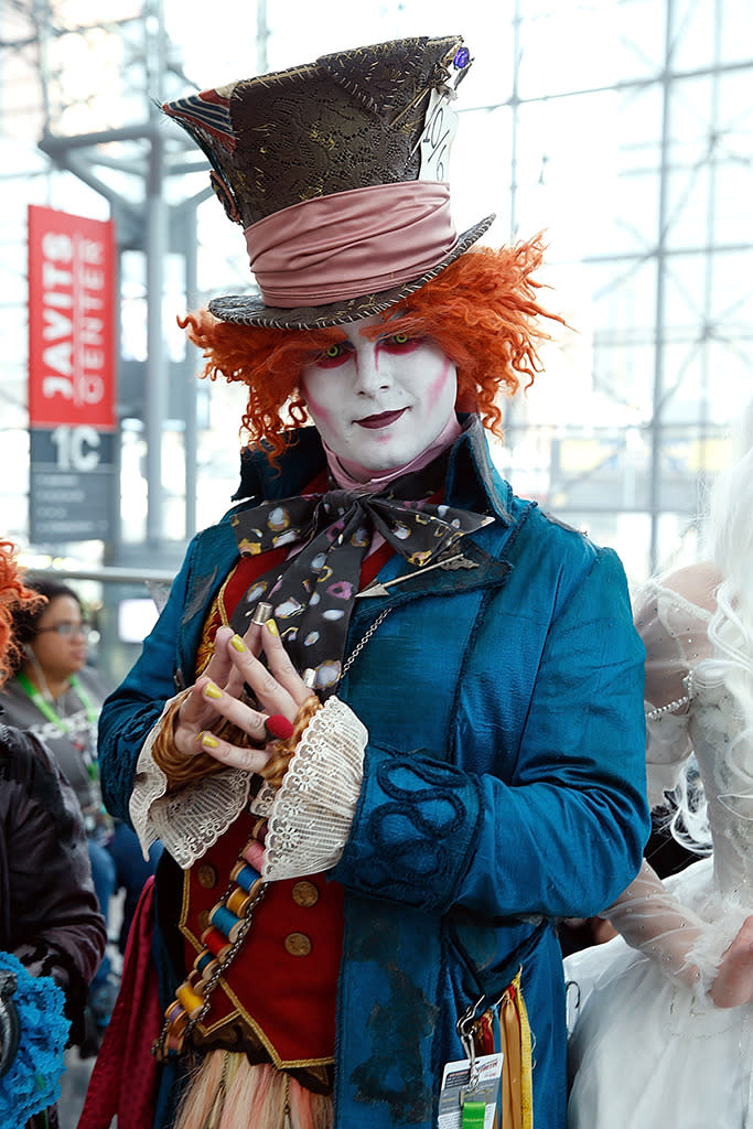 <p>We’re not convinced this <i>isn’t</i> Johnny Depp reprising his role as the Mad Hatter. (Photo: Getty Images)</p>