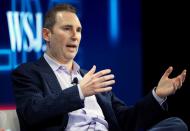 FILE PHOTO: Andy Jassy, CEO Amazon Web Services, speaks at the WSJD Live conference in Laguna Beach