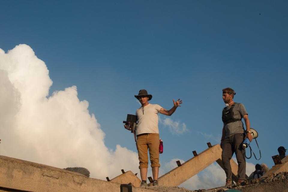 Writer/director Benh Zeitlin on the set of Wendy.