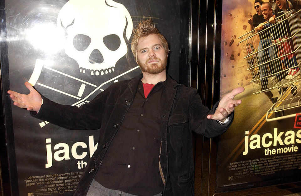 Ryan Dunn at the premiere for Jackass