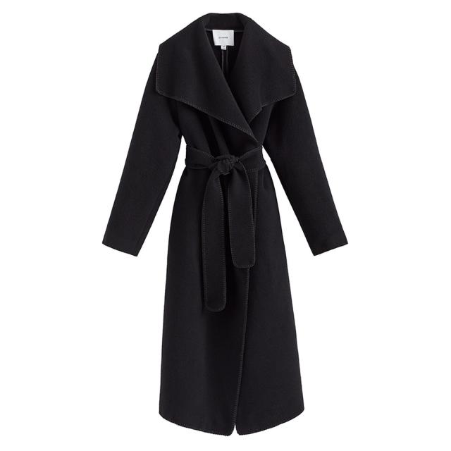 Long Length Wool Wrap Coat - Yahoo Shopping