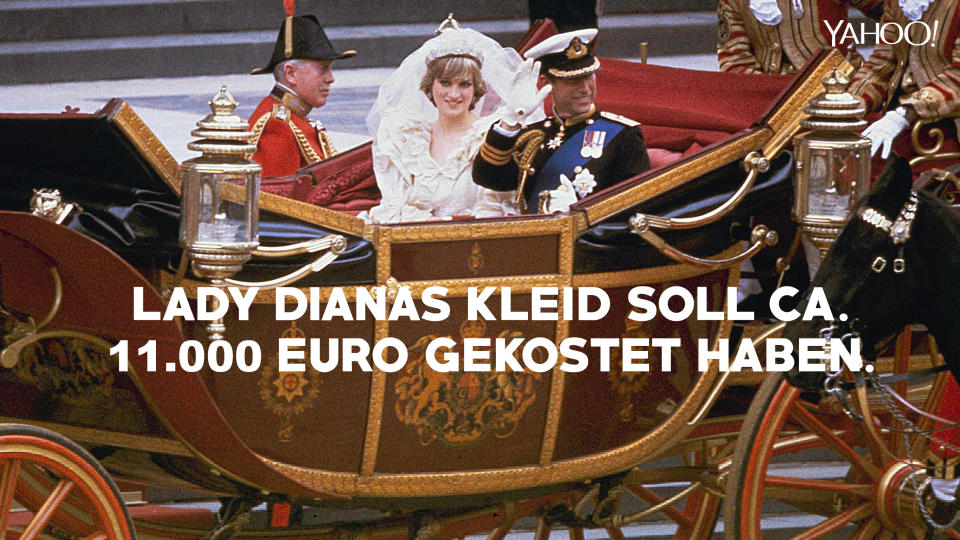 10 Fakten über das Brautkleid von Prinzessin Diana