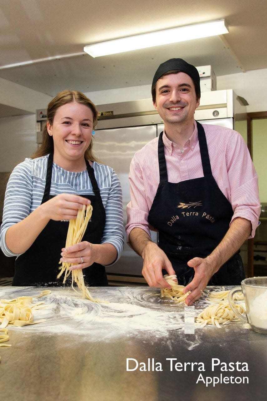 Kithara and Liam Connolly own Dalla Terra Pasta in Appleton.