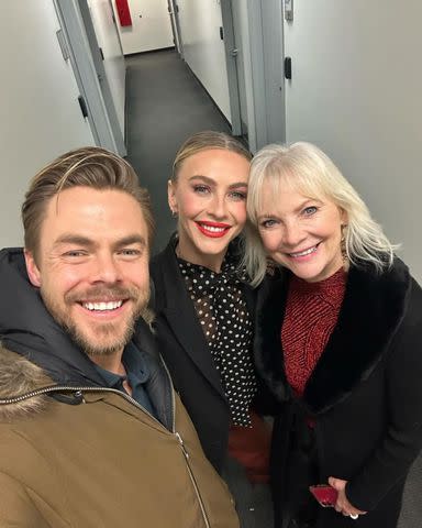 <p>Julianne Hough/Instagram</p> Derek, Julianne and Mariann Hough