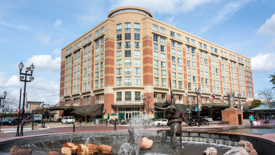 View of Sugar Land Town Square in Texas