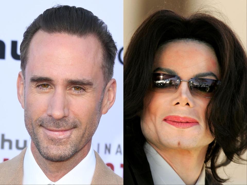 Joseph Fiennes (left) and Michael Jackson (right) (Getty)