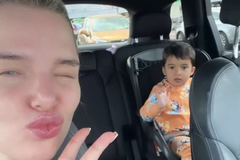 Helen had earlier had a busy day with her son -Credit:Helen Flanagan Instagram