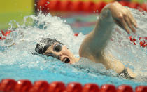 BERLIN, GERMANY - OCTOBER 22: Missy Franklin of USA competes in the women's 200 m freestyle A final during day one of the Swimming World Cup 2011 at the Eurosportpark on October 22, 2011 in Berlin, Germany. (Photo by Boris Streubel/Bongarts/Getty Images)