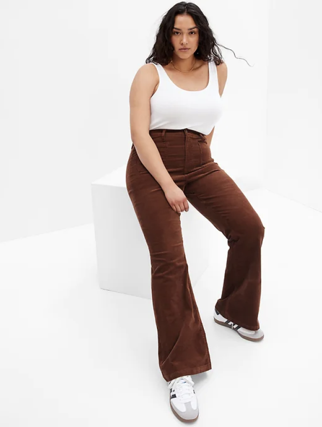 The Relaxed Flare Corduroy Pant