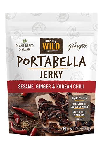 Sesame, Ginger & Korean Chili Portabella Mushroom Jerky