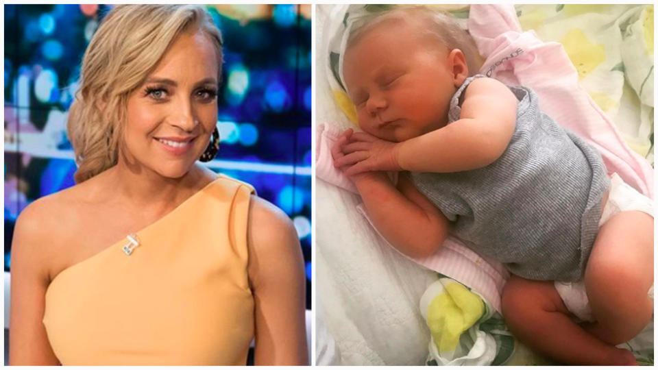 Carrie recently shared this photo of her precious newborn. Photo: Instagram/Carrie Bickmore