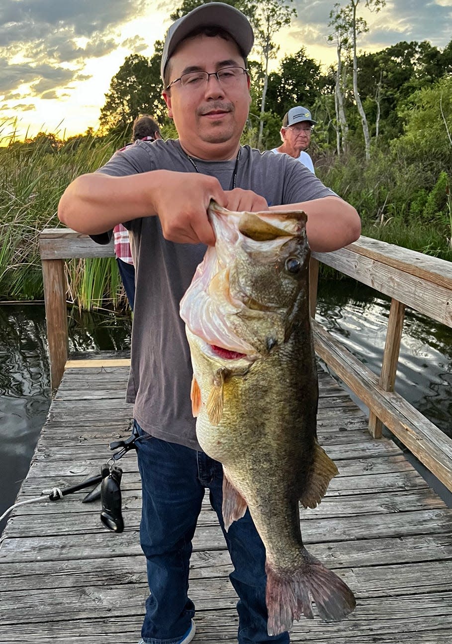 Daniel Garcia had a 10-pound, 3-ounce bass to win the Saturday Evening Big Bass Open tournament May 28 on Lake Fannie.