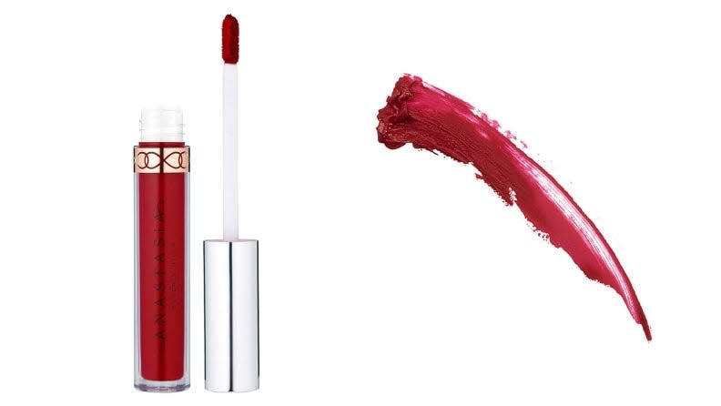 The Anastasia Beverly Hills Liquid Lipstick is comfortable to wear and doesn't budge.