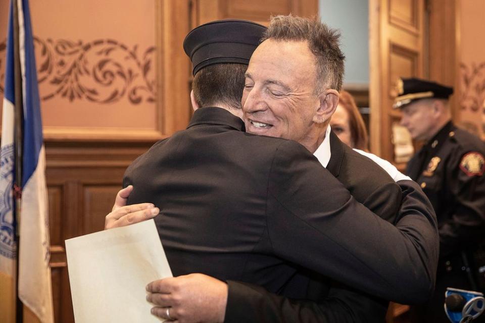 Sam and Bruce Springsteen | Jennifer Brown/AP/Shutterstock